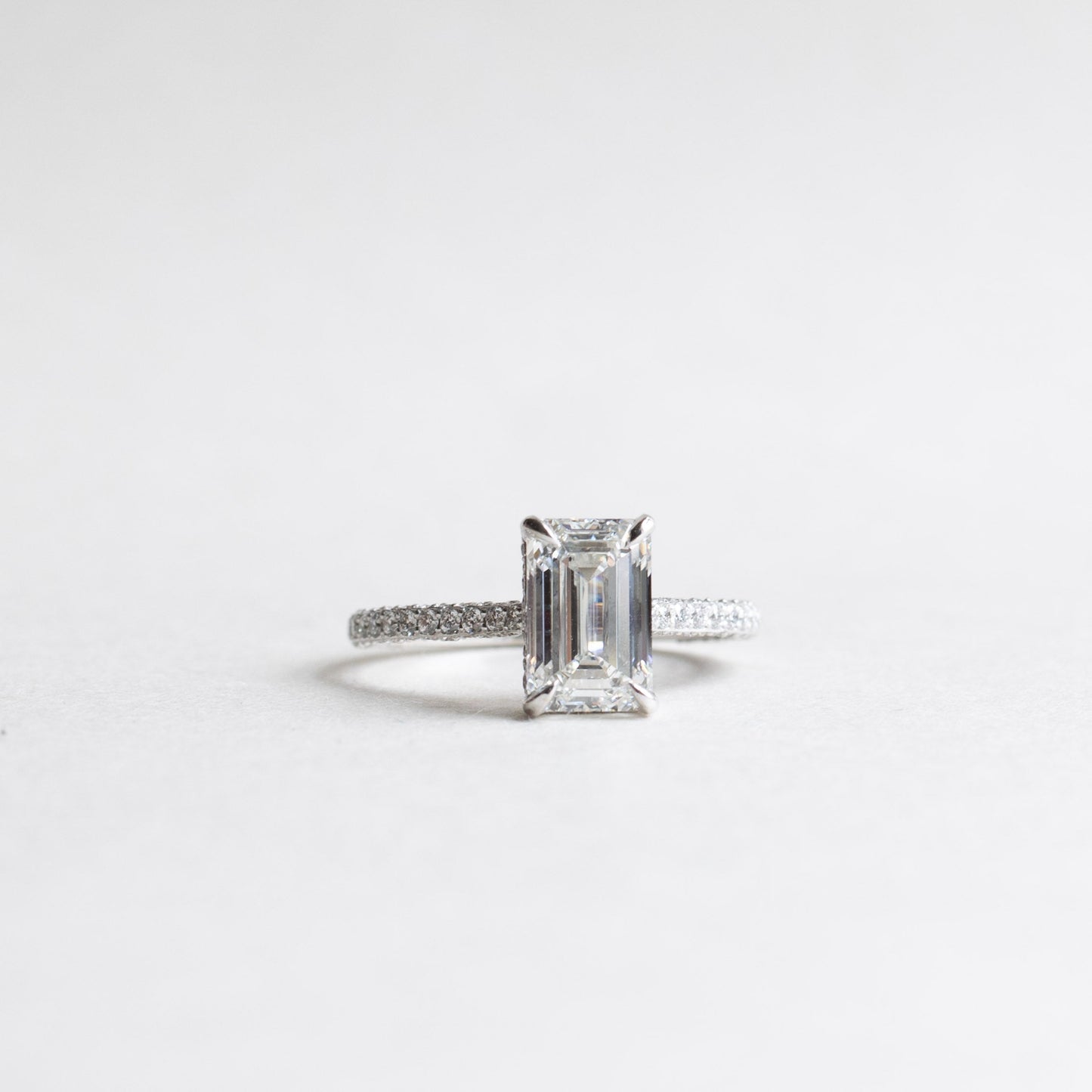 3 Carat Lab Diamond Halo Engagement Ring